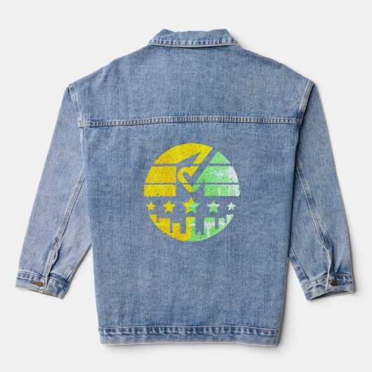 Je teken maken denim jacket (Achterkant)