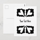 Je tekst aangepaste harten briefkaart (Voorkant / Achterkant)