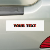 Je tekst "Folio Extra Bold" 3D Bumpersticker (Op auto)