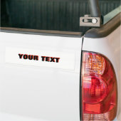 Je tekst "Folio Extra Bold" 3D Bumpersticker (Op Truck)