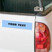 Je tekst "Folio Extra Bold" op lichtblauw Bumpersticker (Op Truck)