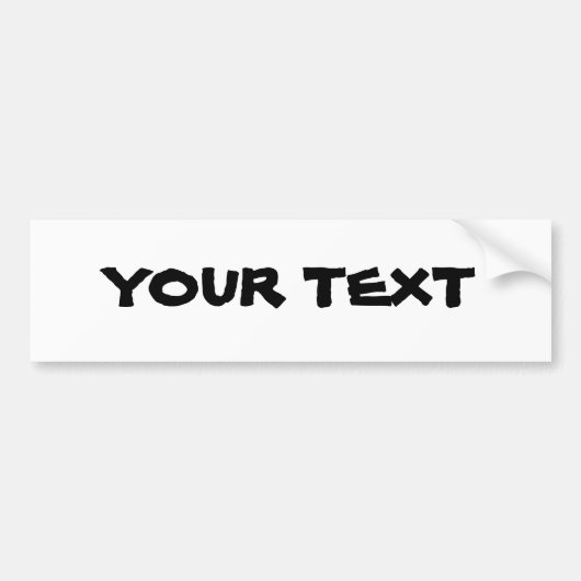 Je tekst "Islander" Bumpersticker (Voorkant)
