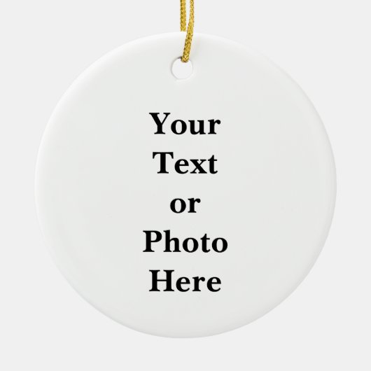 Je tekst of foto keramisch ornament (Voorkant)