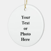 Je tekst of foto keramisch ornament (Links)