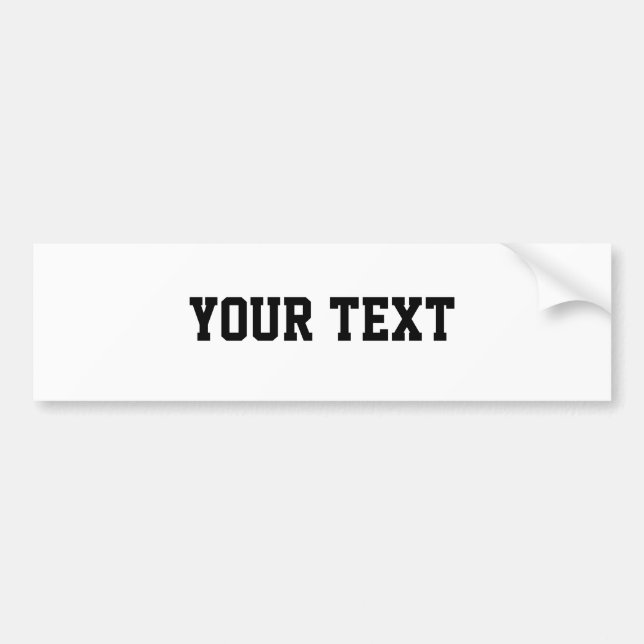 Je tekst "Superster" Bumpersticker (Voorkant)