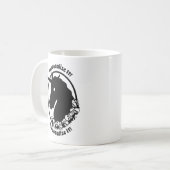 JE TEKST Zombie Eenhoorn Koffiemok (Voorkant links)