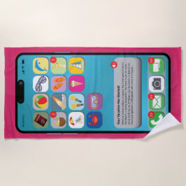 Je telefoon in vakantiemode zetten strandlaken