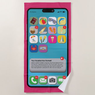 Je telefoon in vakantiemode zetten strandlaken