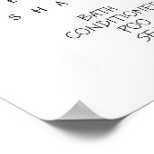 'Je telefoon vergeten' badkamerdruk Poster (Hoek)