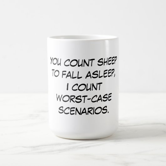 Je telt schapen koffiemok (Center)