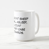 Je telt schapen koffiemok (Voorkant rechts)