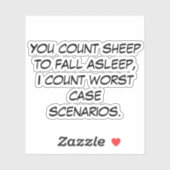 Je telt schapen sticker (Vel)