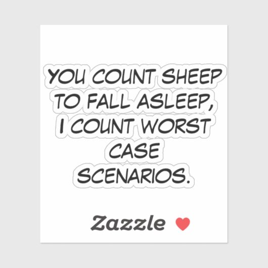 Je telt schapen sticker (Vel)