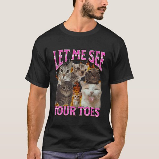 Je Tenen Grappige Kat Meme Bootleg Grafisch T-shirt (Voorkant)