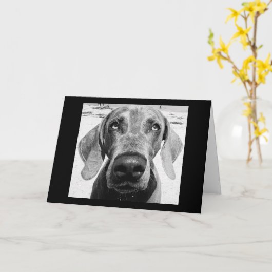 JE TERUGTREDENDE "GELUKKIGE HOND!" KAART (Gele Bloem)