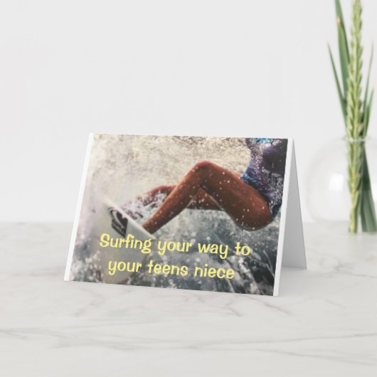 JE TIENER 13e NIECE OVERSCHRIJDEN Kaart (Voorkant)