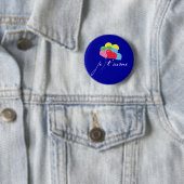 Je' tijd (ik hou van je) ronde button 5,7 cm (In situ)