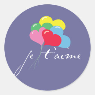 Je' tijd (ik hou van je) ronde sticker