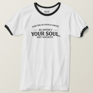 Je Tijd Op Aarde Is Beperkt Typography T-Shirt