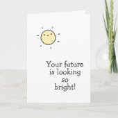 Je toekomst ziet er zo helder uit! Diploma uitreik Kaart (Voorkant)