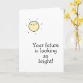 Je toekomst ziet er zo rooskleurig uit! Afstudeerk Kaart (Gele Bloem)