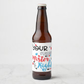Je toekomstige meneer Recht    Bier Etiket (Voorkant)