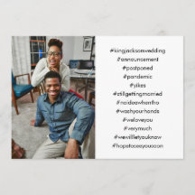 Je Top 12 hashtags foto uitgestelde bruiloft