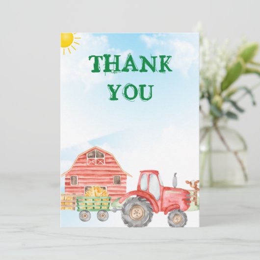 Je tractor bedankt creditcard (Staand voorkant)