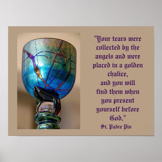 Je tranen poster (Voorkant)