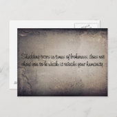 Je tranen tonen briefkaart (Voorkant / Achterkant)