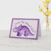 Je Tricera-Tops - Wenskaart Kaart (Gele Bloem)