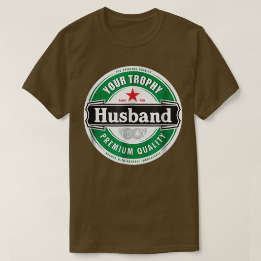 Je Trophy Husband Funny Married T-shirt (Design voorkant)