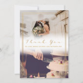 Je trouwfoto, met een flauw effect bedankt je kaar (Voorkant)