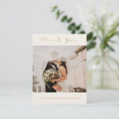 Je trouwfoto, moderne bedankt kaart (Staand voorkant)