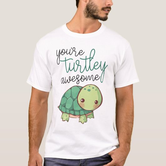 je turtley geweldige t-shirt (Voorkant)