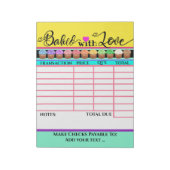 Je uitgelekt met Notitieblok voor liefdesfactuur (Linkerzijde)