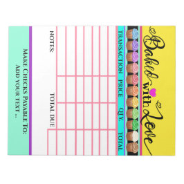 Je uitgelekt met Notitieblok voor liefdesfactuur