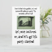 Je uitnodiging aan Halloween (Staand voorkant)