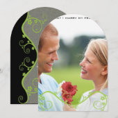 Je uitnodiging voor het huwelijk met zonnebloemen (Voorkant / Achterkant)