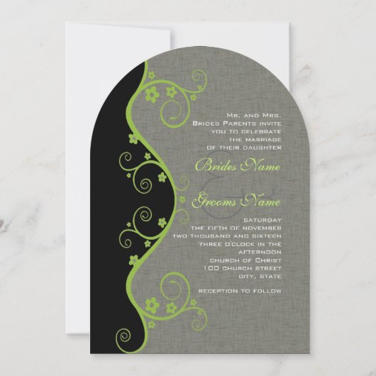 Je uitnodiging voor het huwelijk met zonnebloemen (Achterkant)