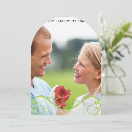 Je uitnodiging voor het huwelijk met zonnebloemen (Staand voorkant)