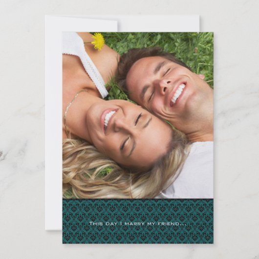 Je uitnodiging voor het huwelijk op foto's - Ik tr (Voorkant)