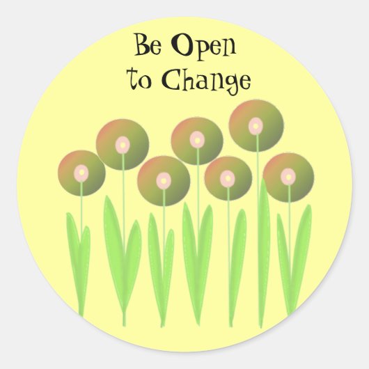 Je Uitzicht wijzigen Ronde Sticker