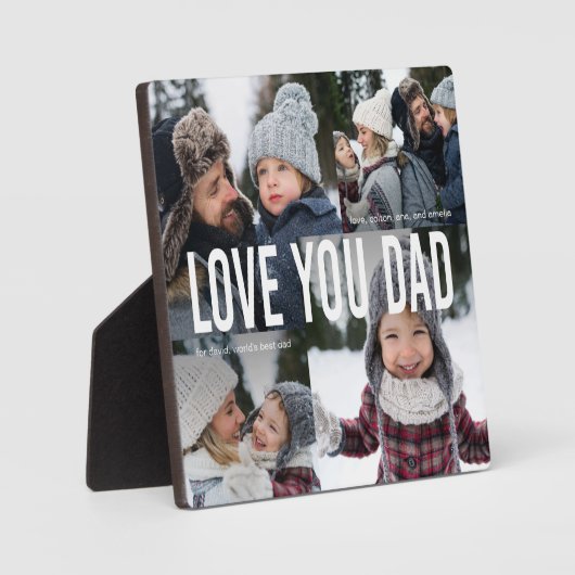 Je vader foto Collage Fotoplaat (Voorkant)