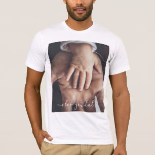 Je vader foto T-shirt cadeau tekst - I love you pa