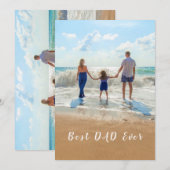 Je vader Foto Vaderdag Kaart - Beste papa ooit (Voorkant / Achterkant)