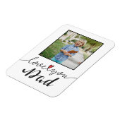 Je vader foto Vaderdag | Magneet (Linkerzijde)