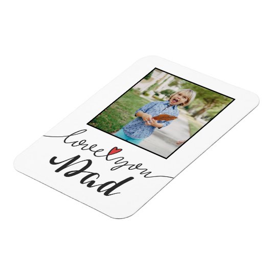 Je vader foto Vaderdag | Magneet (Linkerzijde)
