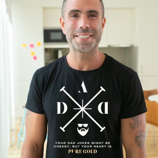 Je vader grappen kan cheesy zijn, maar je hart is t-shirt