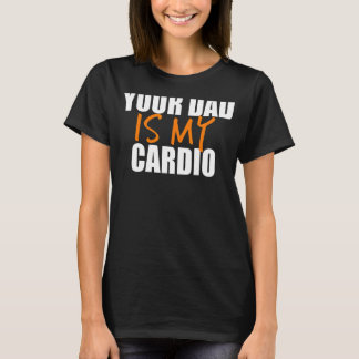 Je vader is mijn cardio-backprint t-shirt